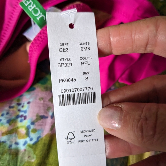 J Crew pink  bikini bottoms radiant fuchsia nwt - Picture 5 of 5